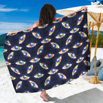 LGBT Pride Rainbow Eyes Pattern Print Beach Sarong Wrap