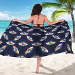 LGBT Pride Rainbow Eyes Pattern Print Beach Sarong Wrap