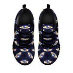 LGBT Pride Rainbow Eyes Pattern Print Black Sneakers