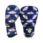 LGBT Pride Rainbow Eyes Pattern Print Boxing Gloves