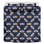 LGBT Pride Rainbow Eyes Pattern Print Duvet Cover Bedding Set