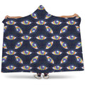 LGBT Pride Rainbow Eyes Pattern Print Hooded Blanket