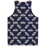 LGBT Pride Rainbow Eyes Pattern Print Men's Tank Top