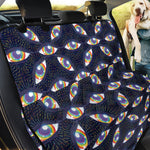 LGBT Pride Rainbow Eyes Pattern Print Pet Car Back Seat Cover