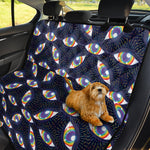 LGBT Pride Rainbow Eyes Pattern Print Pet Car Back Seat Cover