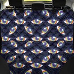 LGBT Pride Rainbow Eyes Pattern Print Pet Car Back Seat Cover