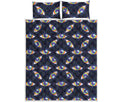 LGBT Pride Rainbow Eyes Pattern Print Quilt Bed Set