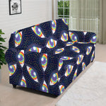 LGBT Pride Rainbow Eyes Pattern Print Sofa Cover
