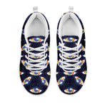 LGBT Pride Rainbow Eyes Pattern Print White Sneakers