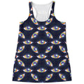 LGBT Pride Rainbow Eyes Pattern Print Women's Racerback Tank Top
