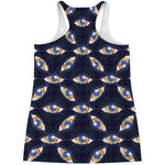 LGBT Pride Rainbow Eyes Pattern Print Women's Racerback Tank Top