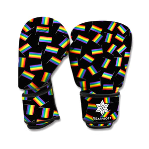 LGBT Pride Rainbow Flag Pattern Print Boxing Gloves