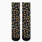 LGBT Pride Rainbow Flag Pattern Print Crew Socks