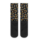 LGBT Pride Rainbow Flag Pattern Print Crew Socks
