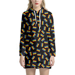 LGBT Pride Rainbow Flag Pattern Print Hoodie Dress