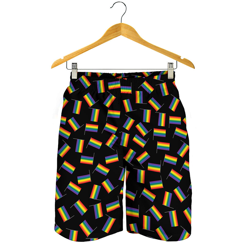 LGBT Pride Rainbow Flag Pattern Print Men's Shorts