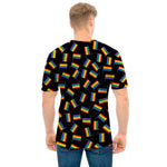 LGBT Pride Rainbow Flag Pattern Print Men's T-Shirt