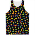 LGBT Pride Rainbow Flag Pattern Print Men's Tank Top