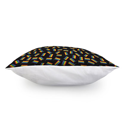 LGBT Pride Rainbow Flag Pattern Print Pillow Cover