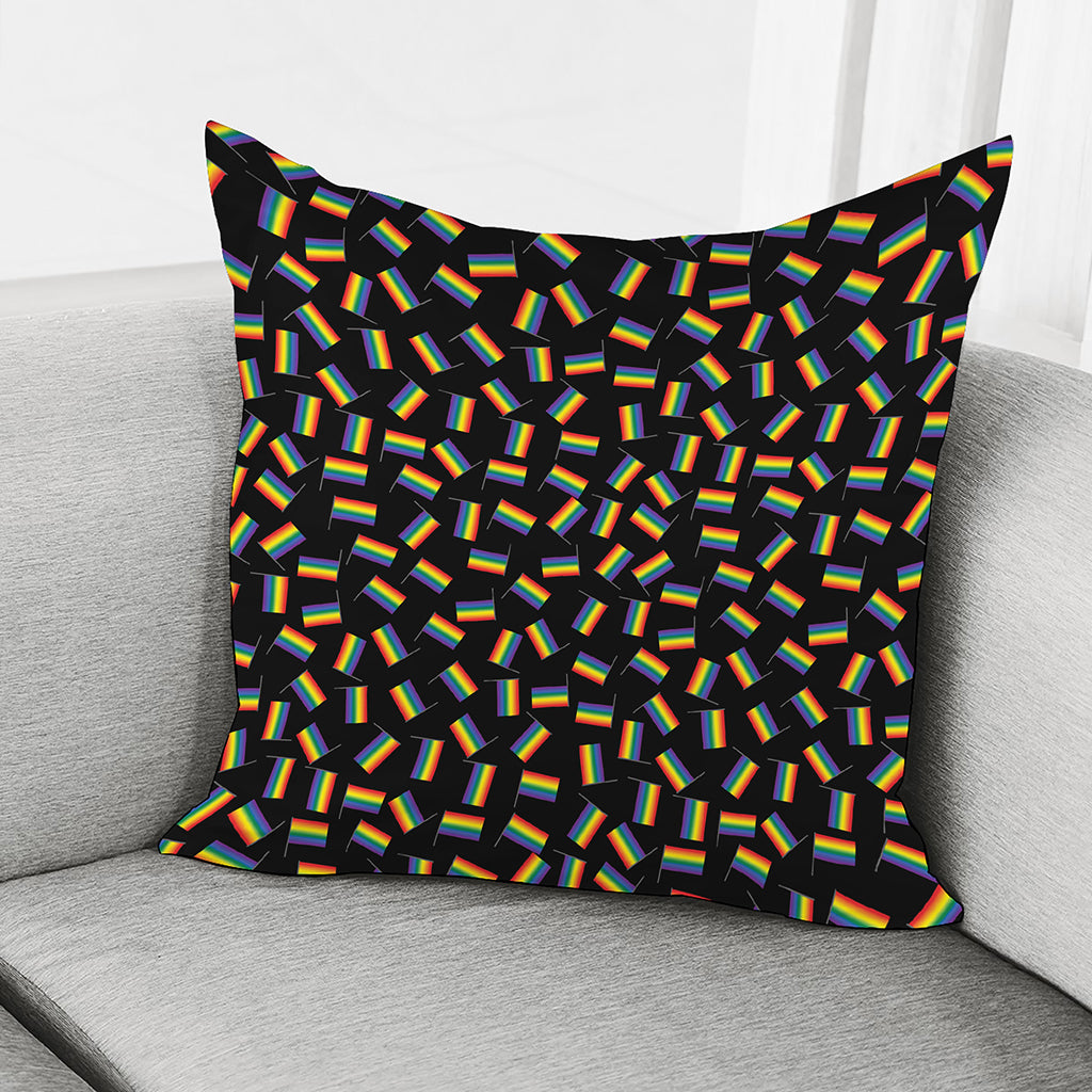 LGBT Pride Rainbow Flag Pattern Print Pillow Cover