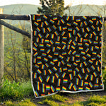 LGBT Pride Rainbow Flag Pattern Print Quilt