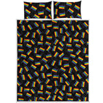 LGBT Pride Rainbow Flag Pattern Print Quilt Bed Set