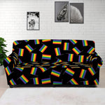 LGBT Pride Rainbow Flag Pattern Print Sofa Cover