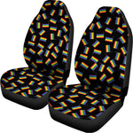 LGBT Pride Rainbow Flag Pattern Print Universal Fit Car Seat Covers