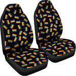 LGBT Pride Rainbow Flag Pattern Print Universal Fit Car Seat Covers