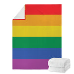 LGBT Pride Rainbow Flag Print Blanket