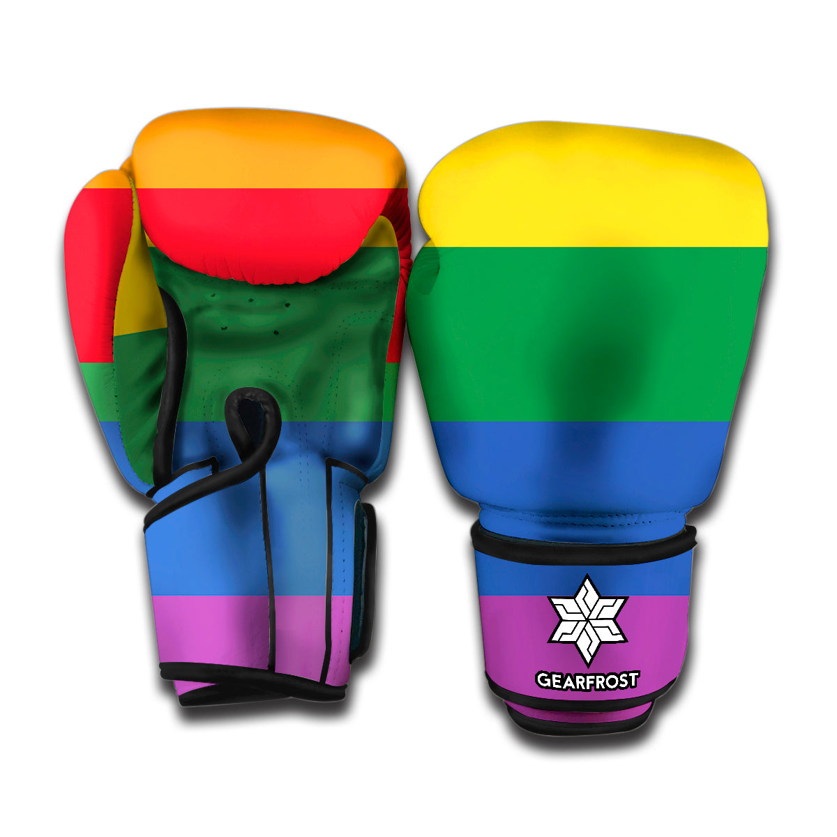 LGBT Pride Rainbow Flag Print Boxing Gloves