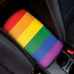 LGBT Pride Rainbow Flag Print Car Center Console Cover