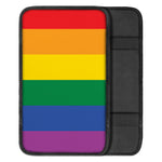 LGBT Pride Rainbow Flag Print Car Center Console Cover