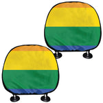 LGBT Pride Rainbow Flag Print Car Headrest Covers
