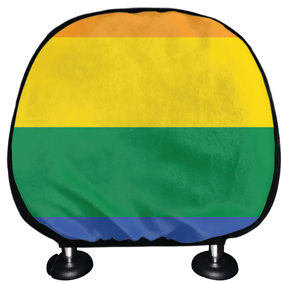 LGBT Pride Rainbow Flag Print Car Headrest Covers
