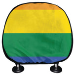 LGBT Pride Rainbow Flag Print Car Headrest Covers