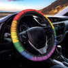 LGBT Pride Rainbow Flag Print Car Steering Wheel Cover