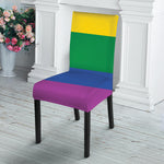 LGBT Pride Rainbow Flag Print Dining Chair Slipcover