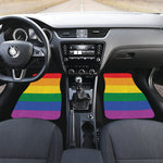 LGBT Pride Rainbow Flag Print Front Car Floor Mats