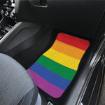 LGBT Pride Rainbow Flag Print Front Car Floor Mats