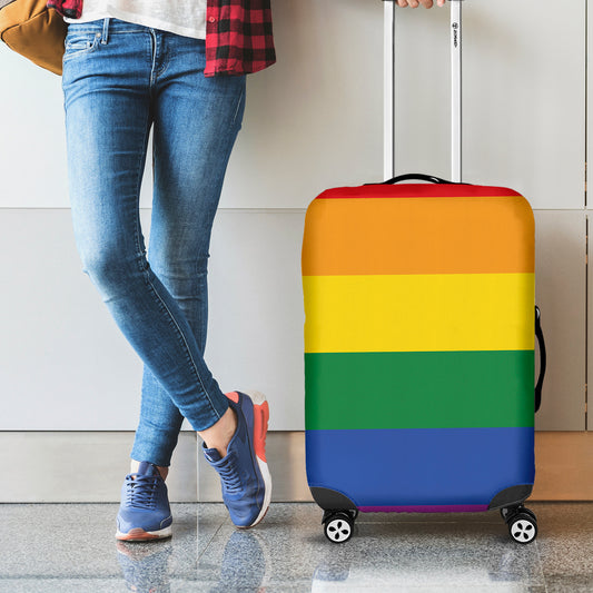 LGBT Pride Rainbow Flag Print Luggage Cover