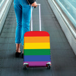 LGBT Pride Rainbow Flag Print Luggage Cover