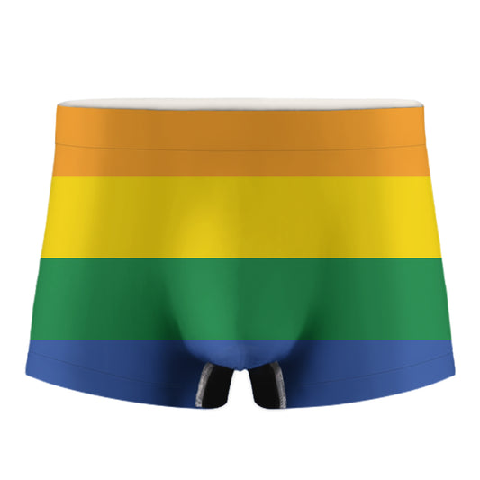 LGBT Pride Rainbow Flag Print Men's Boxer Briefs