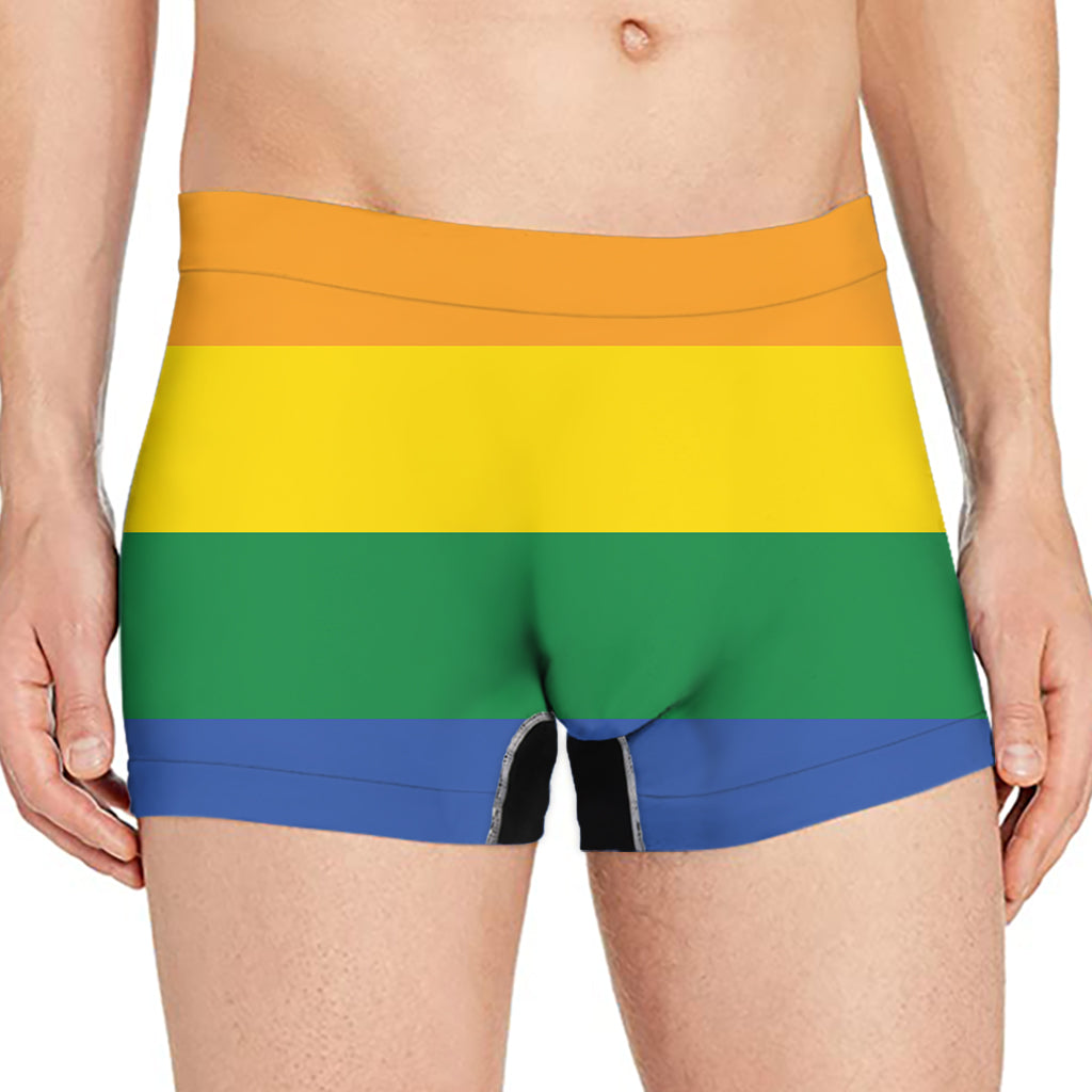 LGBT Pride Rainbow Flag Print Men's Boxer Briefs