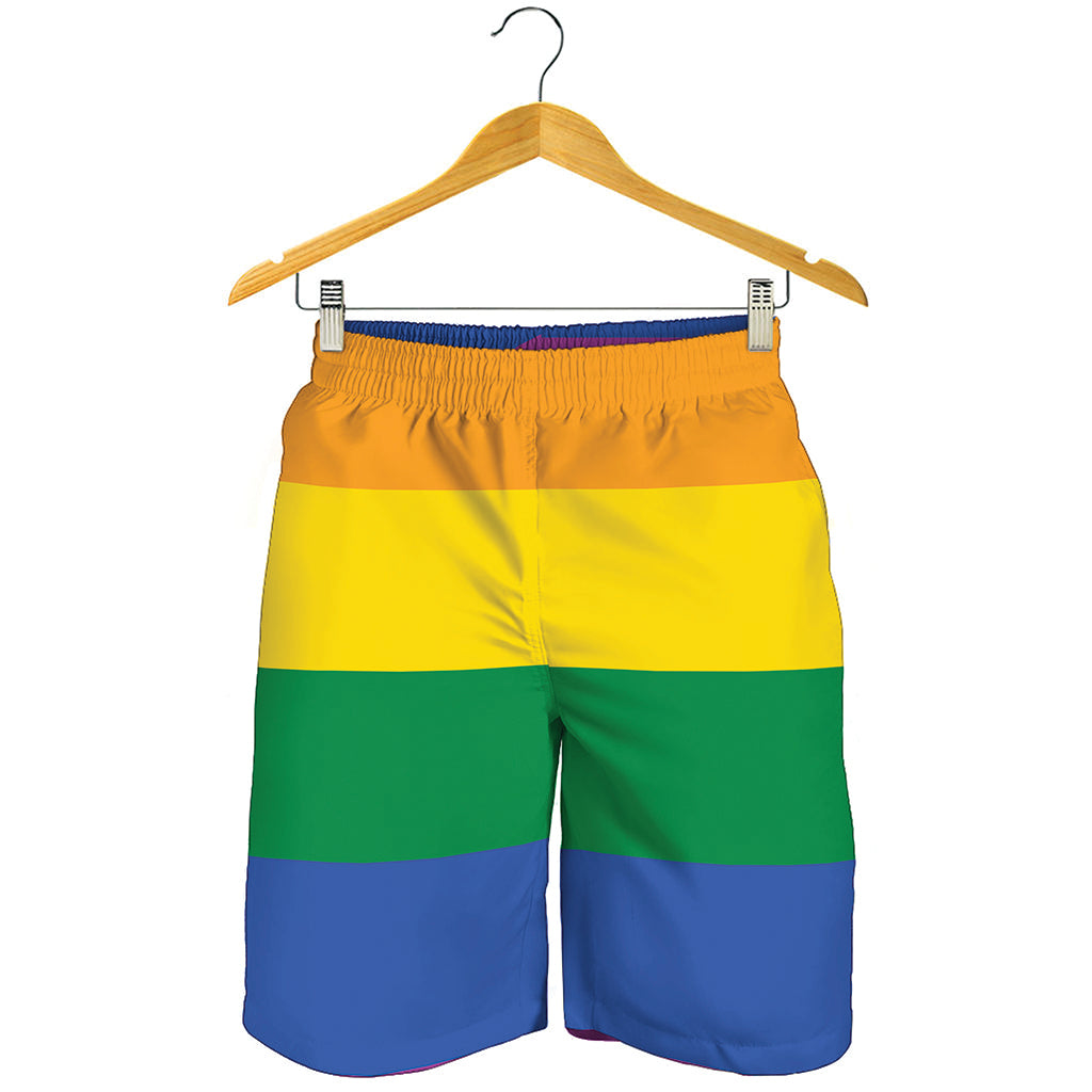 LGBT Pride Rainbow Flag Print Men's Shorts