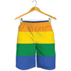 LGBT Pride Rainbow Flag Print Men's Shorts