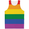 LGBT Pride Rainbow Flag Print Men's Tank Top