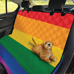 LGBT Pride Rainbow Flag Print Pet Car Back Seat Cover