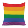 LGBT Pride Rainbow Flag Print Pillow Cover