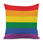 LGBT Pride Rainbow Flag Print Pillow Cover